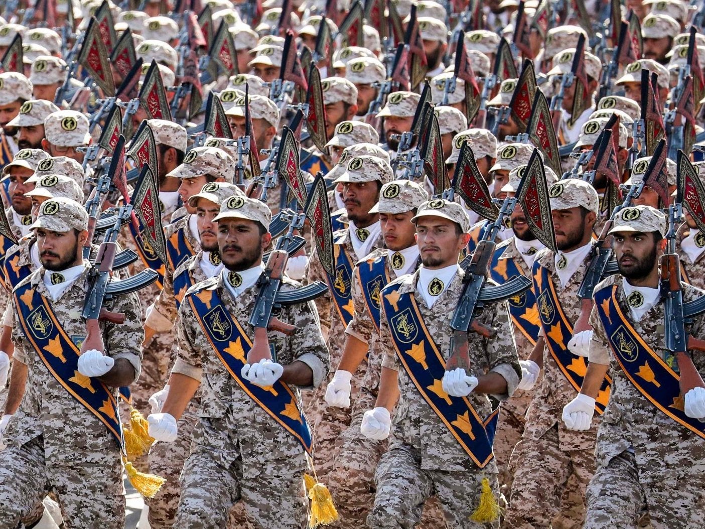 Members of Iran's Revolutionary Guards Corps (file) (AFP/Getty)