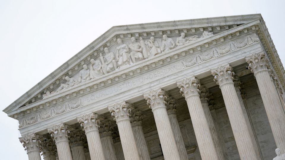 The US Supreme Court building on April 29.