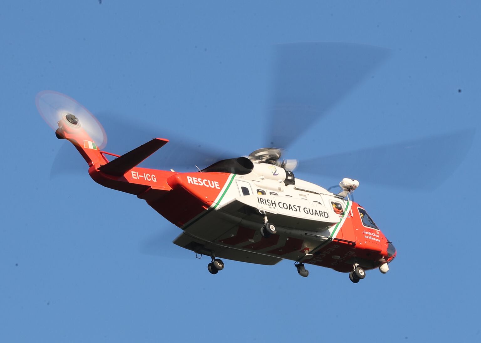 An Irish Coast Guard helicopter