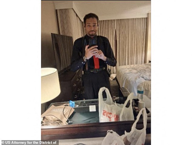 Alleged gunman Cole Thomas Allen took this selfie before attempting to shoot President Donald Trump and his Cabinet officials at the White House Correspondents' Association Dinner on Saturday