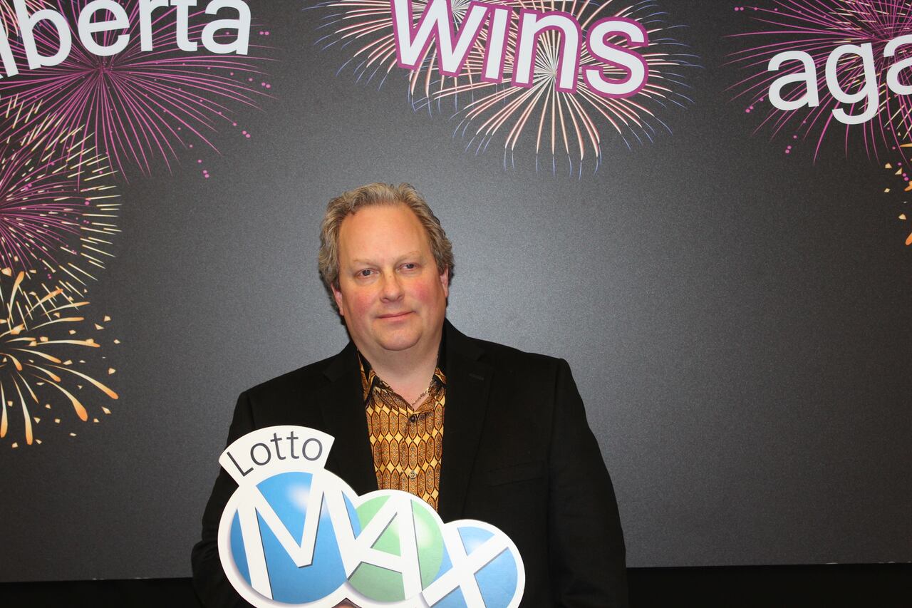 Randall Rush, pictured in 2016, won a $50-million Lotto Max jackpot in 2015 in Alberta. (Western Canadian Lottery Corporation )