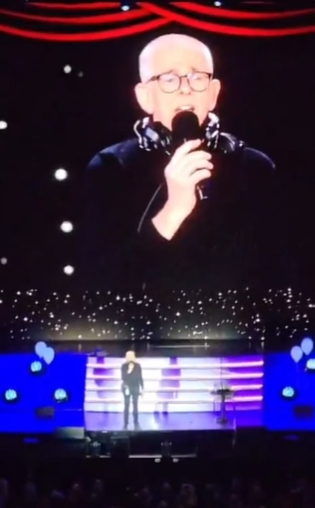 An announcer took to the stage after 8pm to ask everyone in the audience to leave due to 'unforeseen circumstances' 