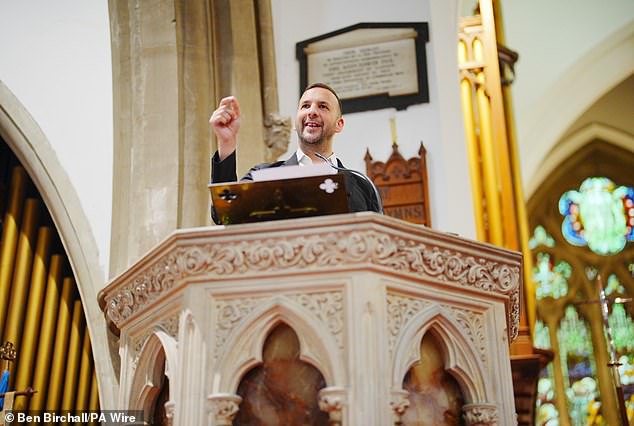Mr Polanski gave a speech to supporters in the Church of Saint John The Evangelist in the city