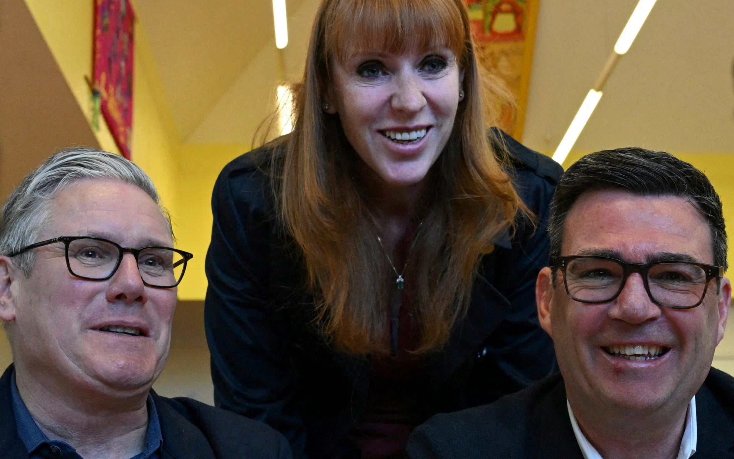 Andy Burnham and Angela Rayner could form part of a soft-Left coup to snatch power from Sir Keir - Paul Ellis/ Reuters