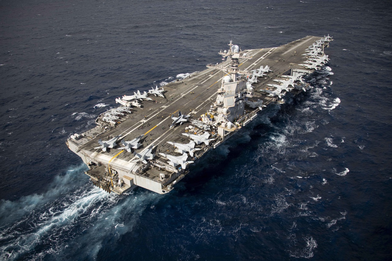 The USS Gerald R Ford is operating in support of 'Operation Epic Fury.