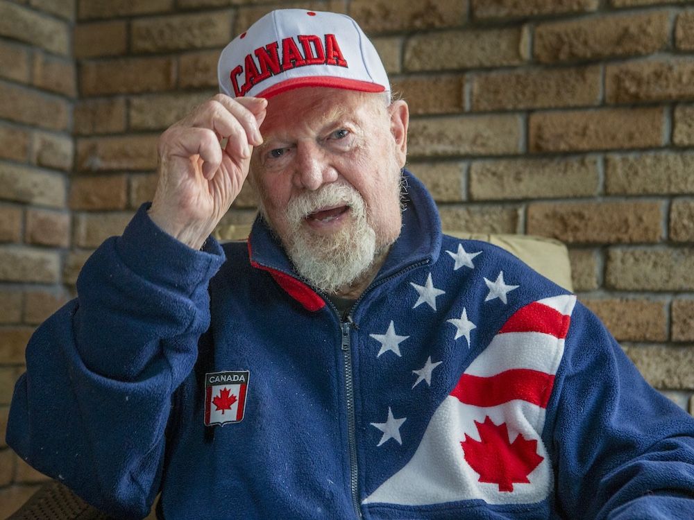 Don Cherry at his home in Mississauga on Monday Oct. 20, 2025.