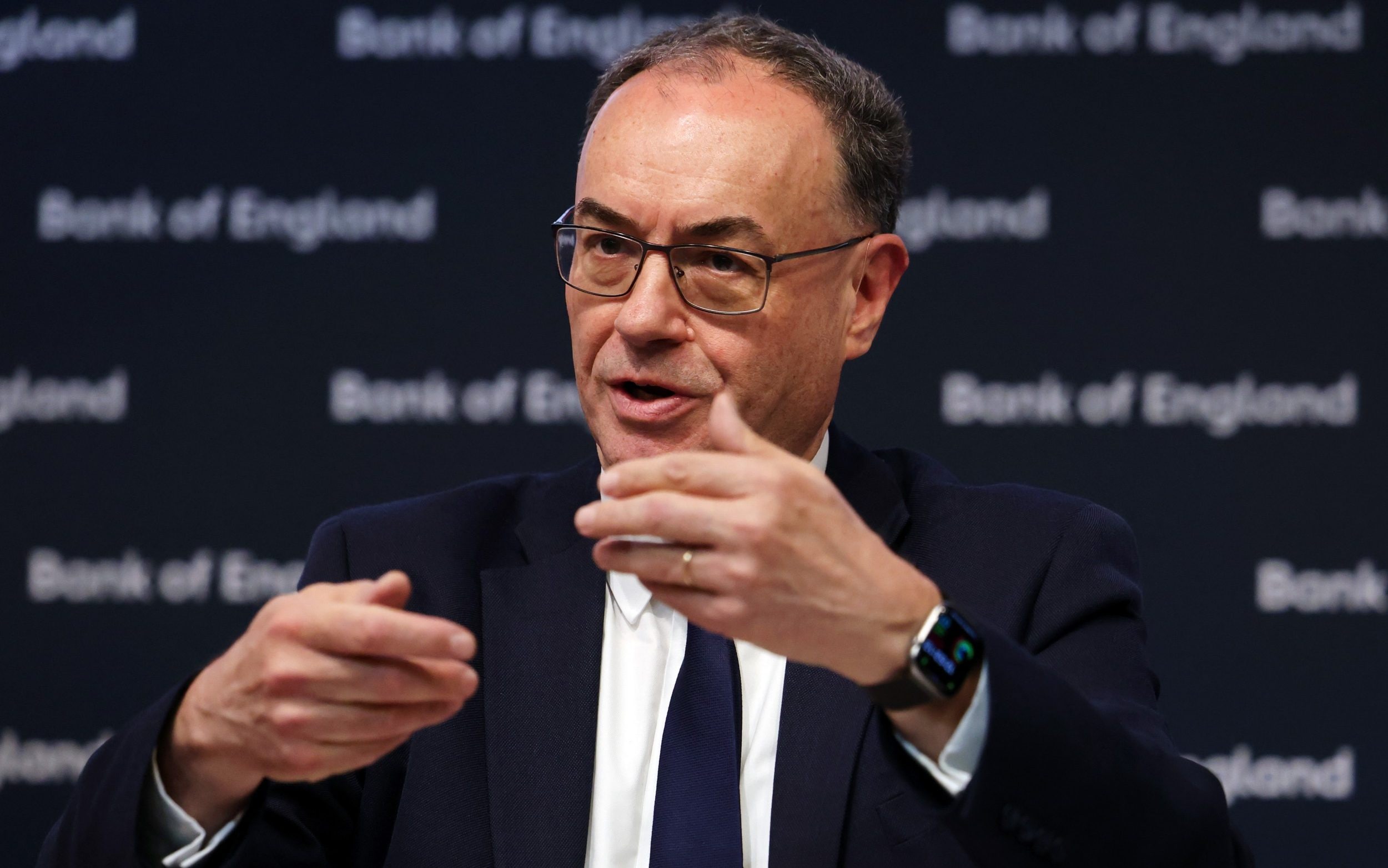 Andrew Bailey said there were 'paths where we don't have to increase rates and paths where we do' - ANDY RAIN/EPA/Shutterstock