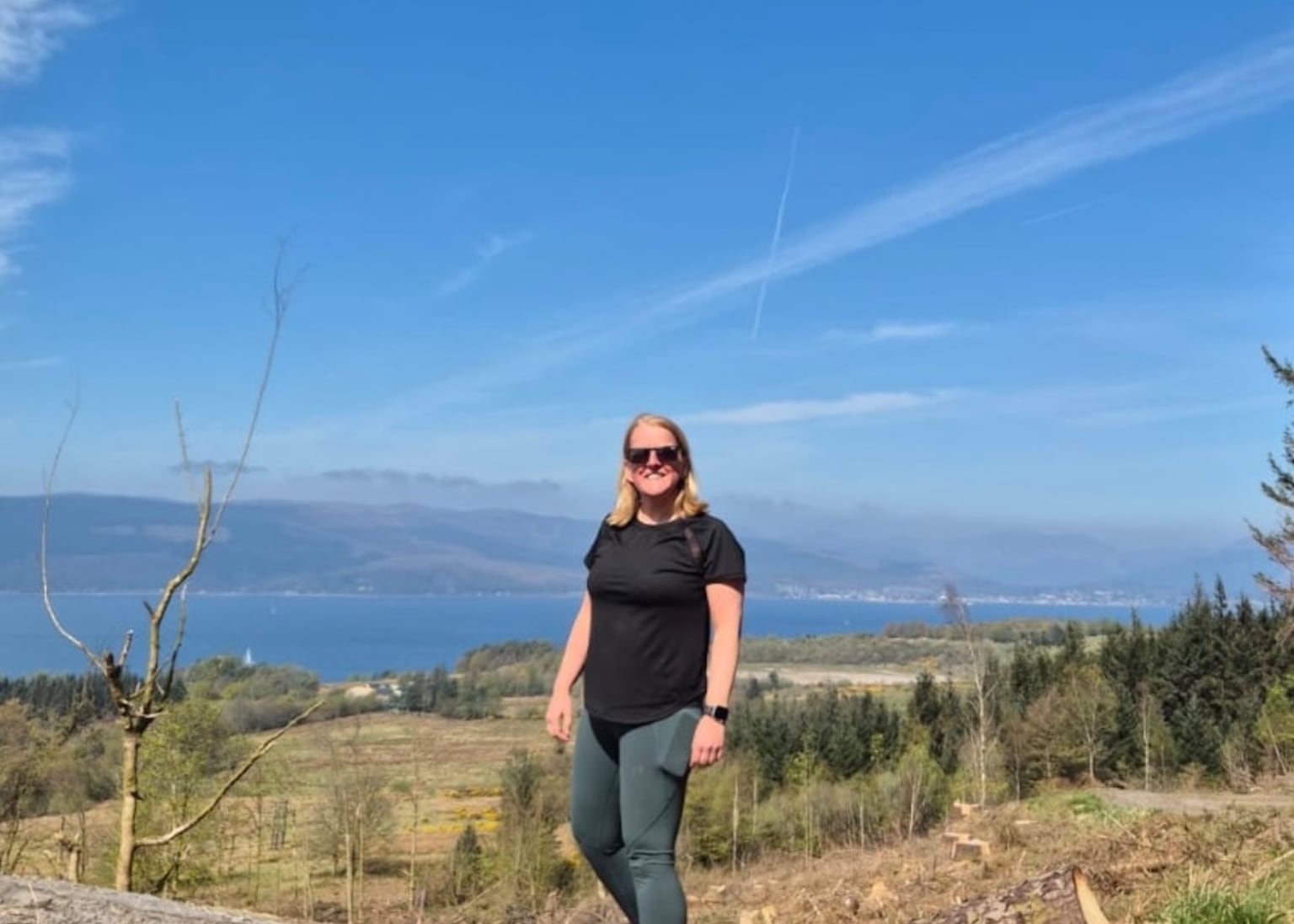 Emma in training for the West Highland Way hike