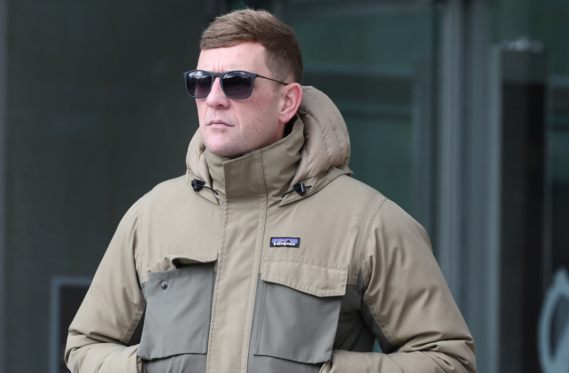 Derek Moore aka Hutch outside the Criminal Courts of Justice in October 2025.