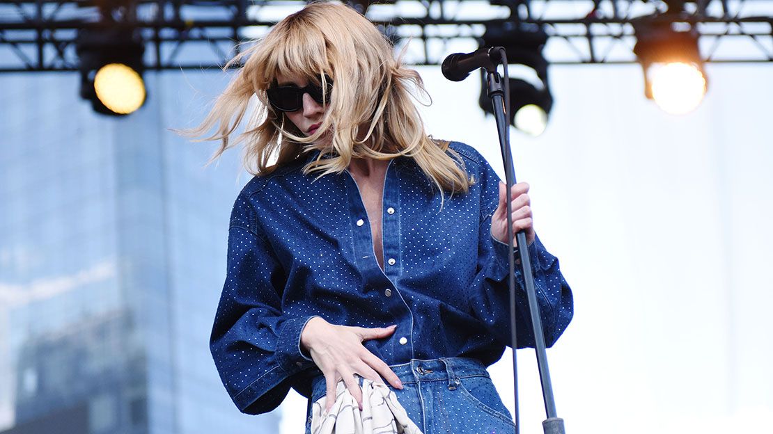 NASHVILLE, TENNESSEE - AUGUST 24: Goldie Boutilier performs onstage at Orville Peck's Sixth Annual Rodeo Night Two at Ascend Amphitheater on August 24, 2024 in Nashville, Tennessee. (Photo by Mary-Beth Blankenship/Getty Images)
