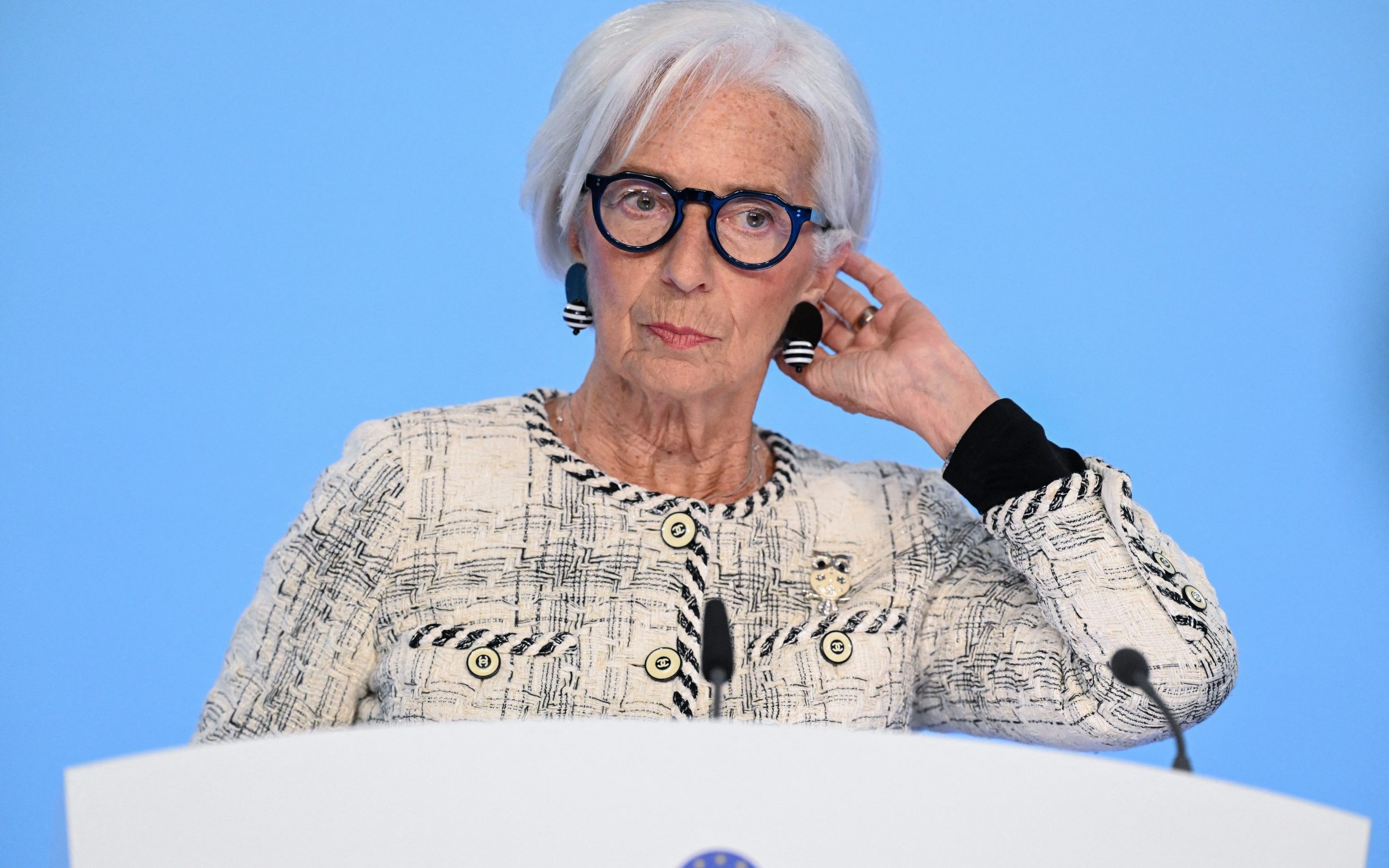 Christine Lagarde warned inflation would be 'well above' the ECB's 2pc target in the near term - Kirill KUDRYAVTSEV / AFP via Getty Images