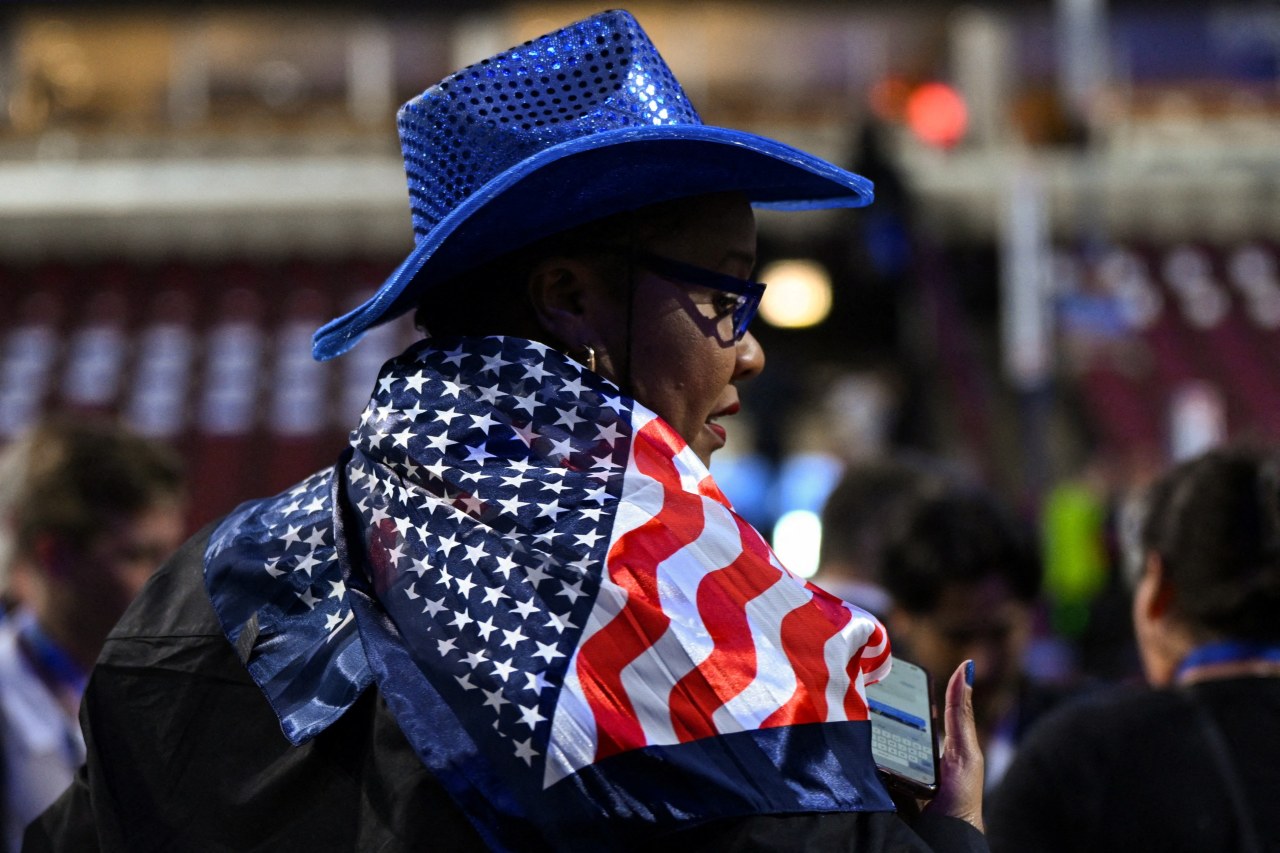 Regina Wallace-Jones at the United Center in Chicago for the 2024 Democratic National Convention.