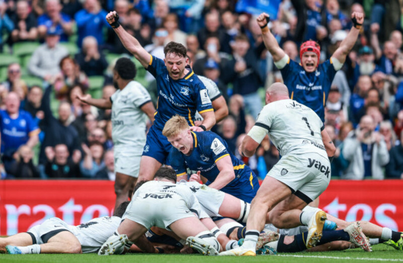 Jack Conan opens the scoring for Leinster.