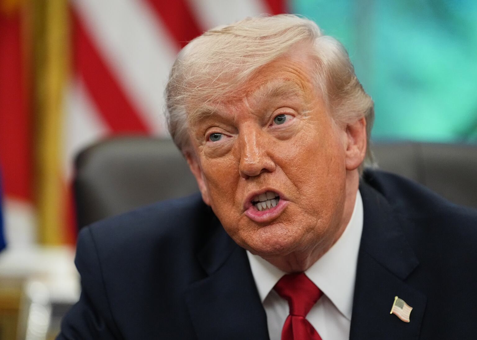 US President Donald Trump is seeking a wider deal to cement the shaky ceasefire now holding in the war (Matt Rourke/AP)