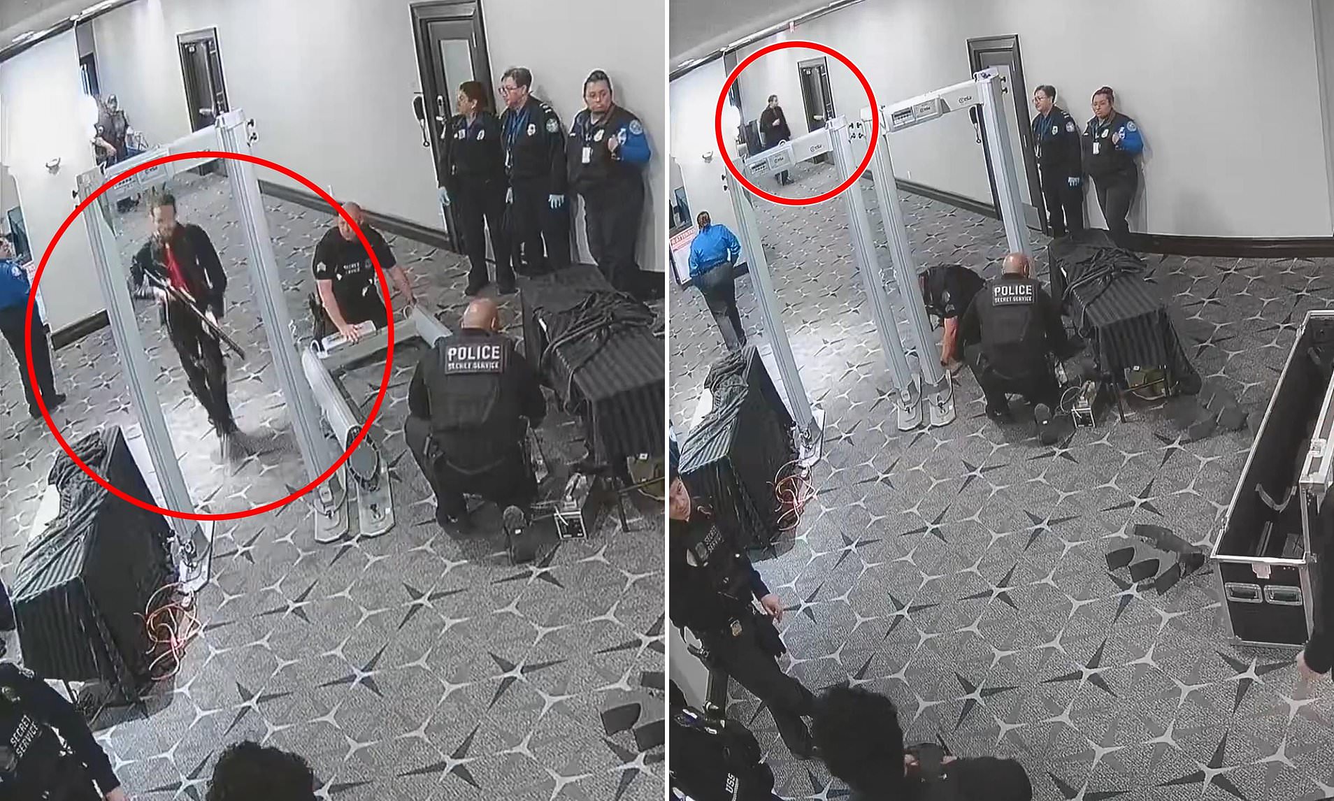 New footage DC shooting shows gunman sprinting past Secret Service