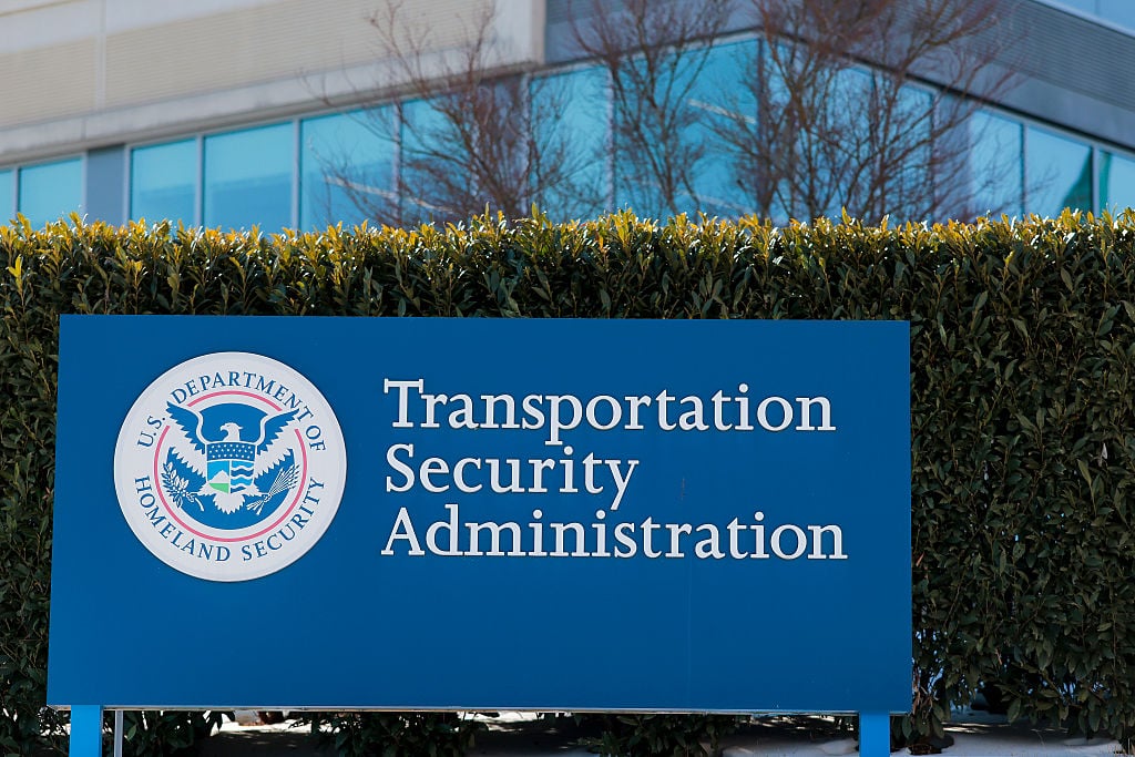 The Transportation Security Administration building is seen in Springfield, Virginia, on Feb. 13, 2026.