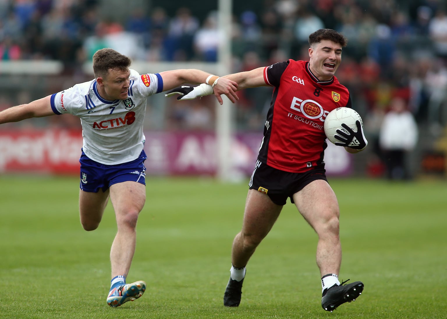 Monaghan and Down met in the All-Ireland group stages last year.